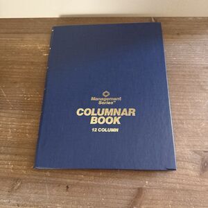 Vintage Mead Columnar Book 4/6/12 Column 80 Pgs Blue Hard Cover Never Used 1986